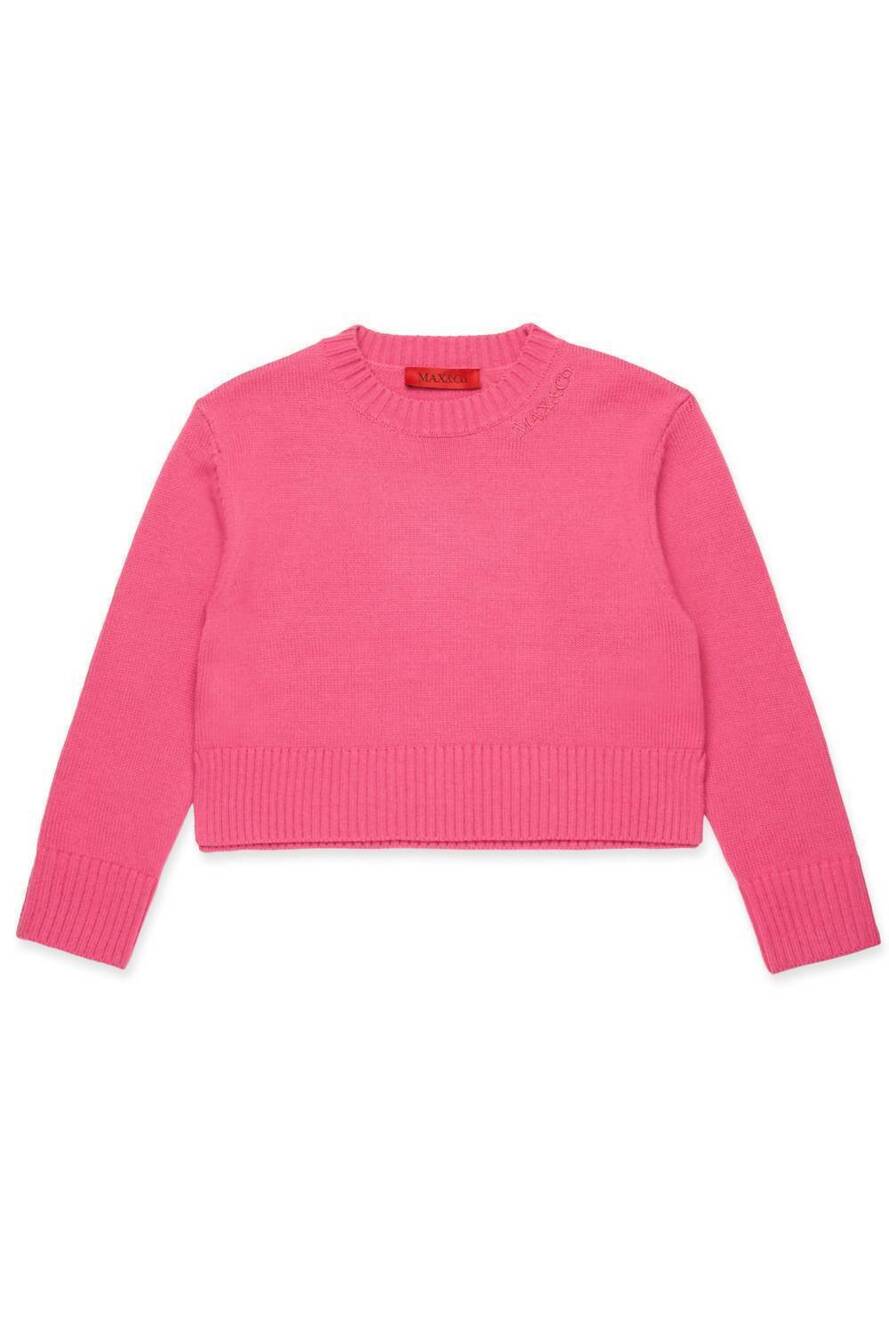 NEW MAX&CO. kid's maglia knitwear sweater in hot pink